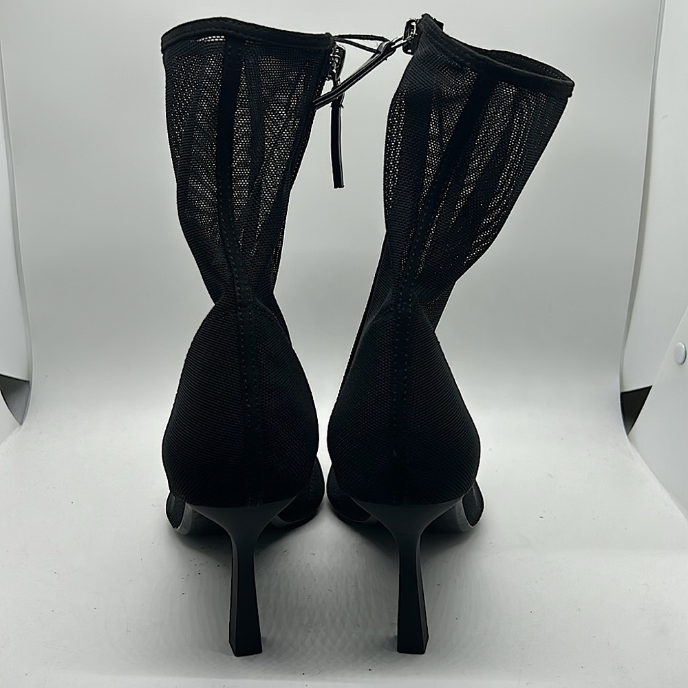 Zara NWT Sexy Black Mesh Ankle Booties Boots Shoes **Size 37/US 6.5**🔥🔥 - Picture 5 of 7